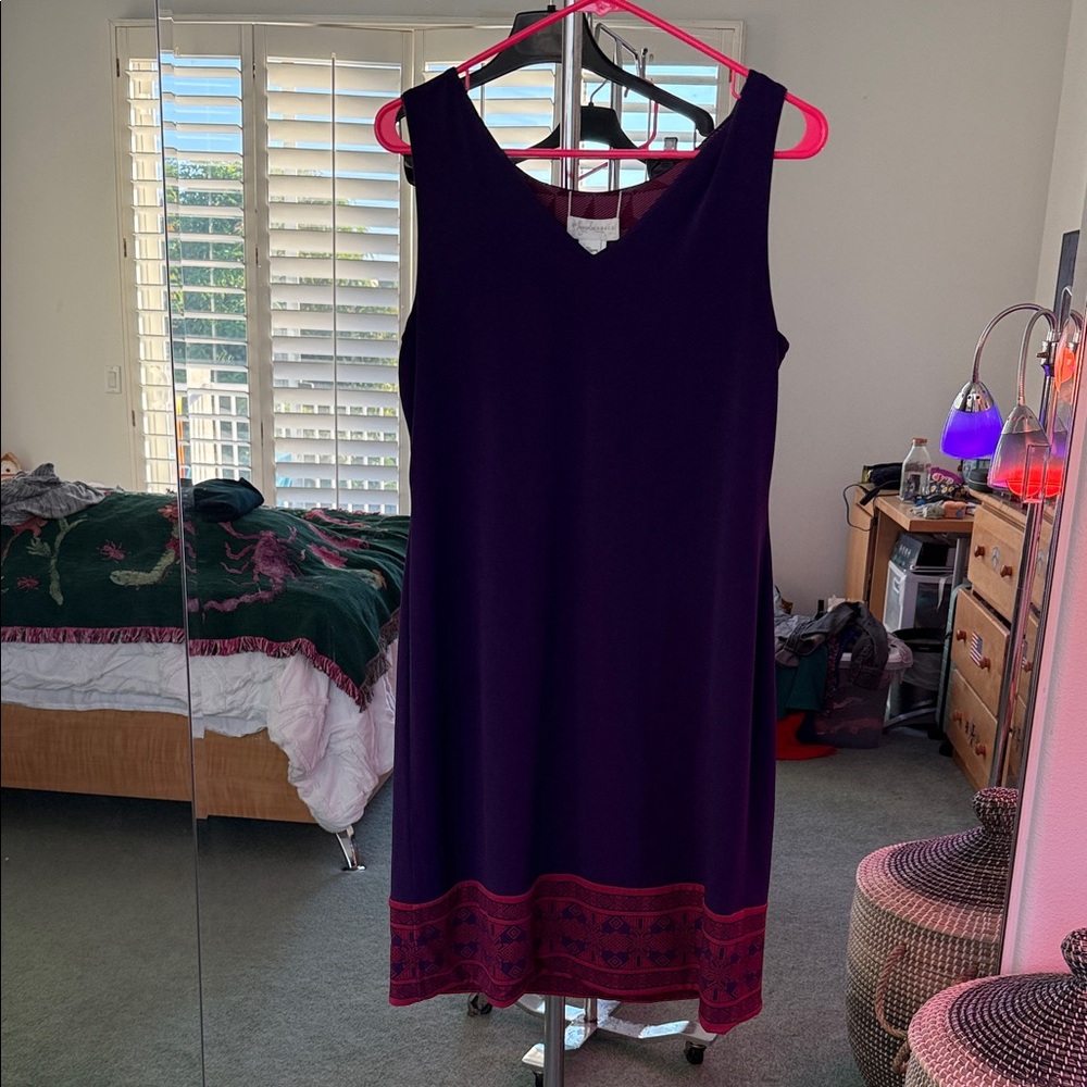 Elegant Purple Midi Dress